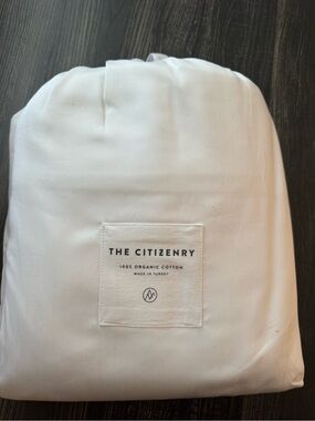 The Citizenry White Organic Cotton Full Sheet Set